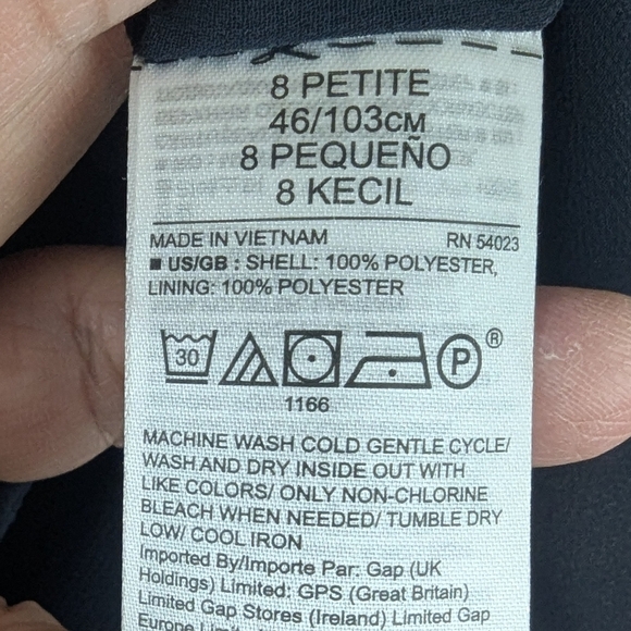 Banana Republic Petite 8 Reptile Print Dress With Roll Up Sleeves - Picture 12 of 14